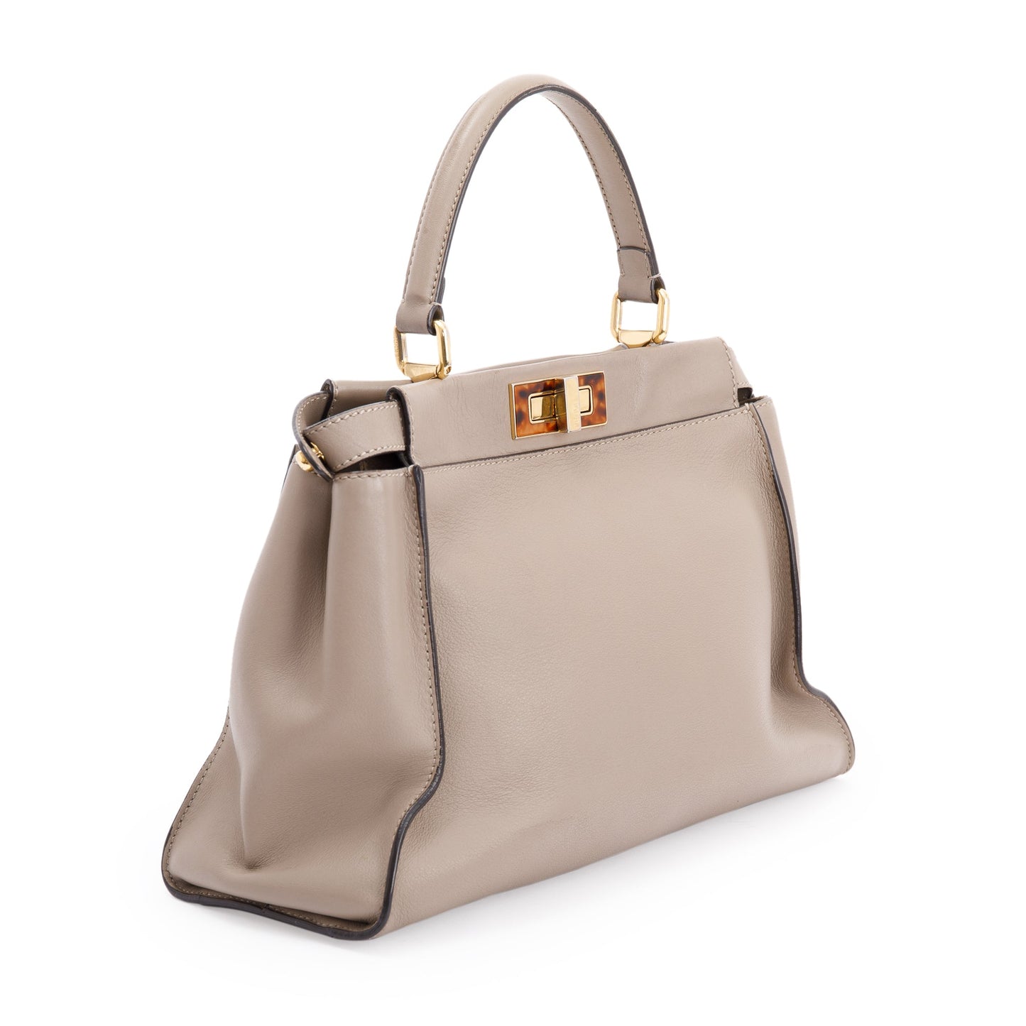 Fendi Medium Peekaboo Bag with Tortoise Detail
