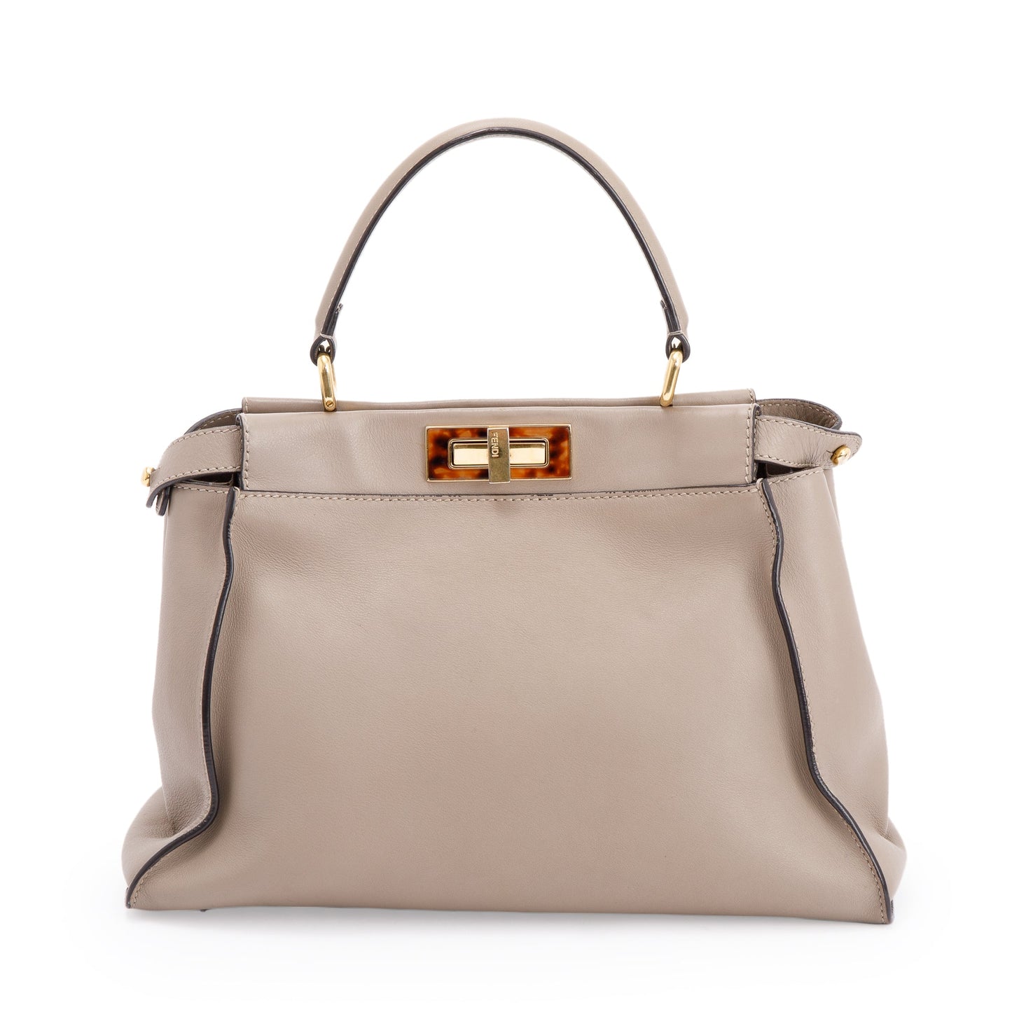 Fendi Medium Peekaboo Bag with Tortoise Detail