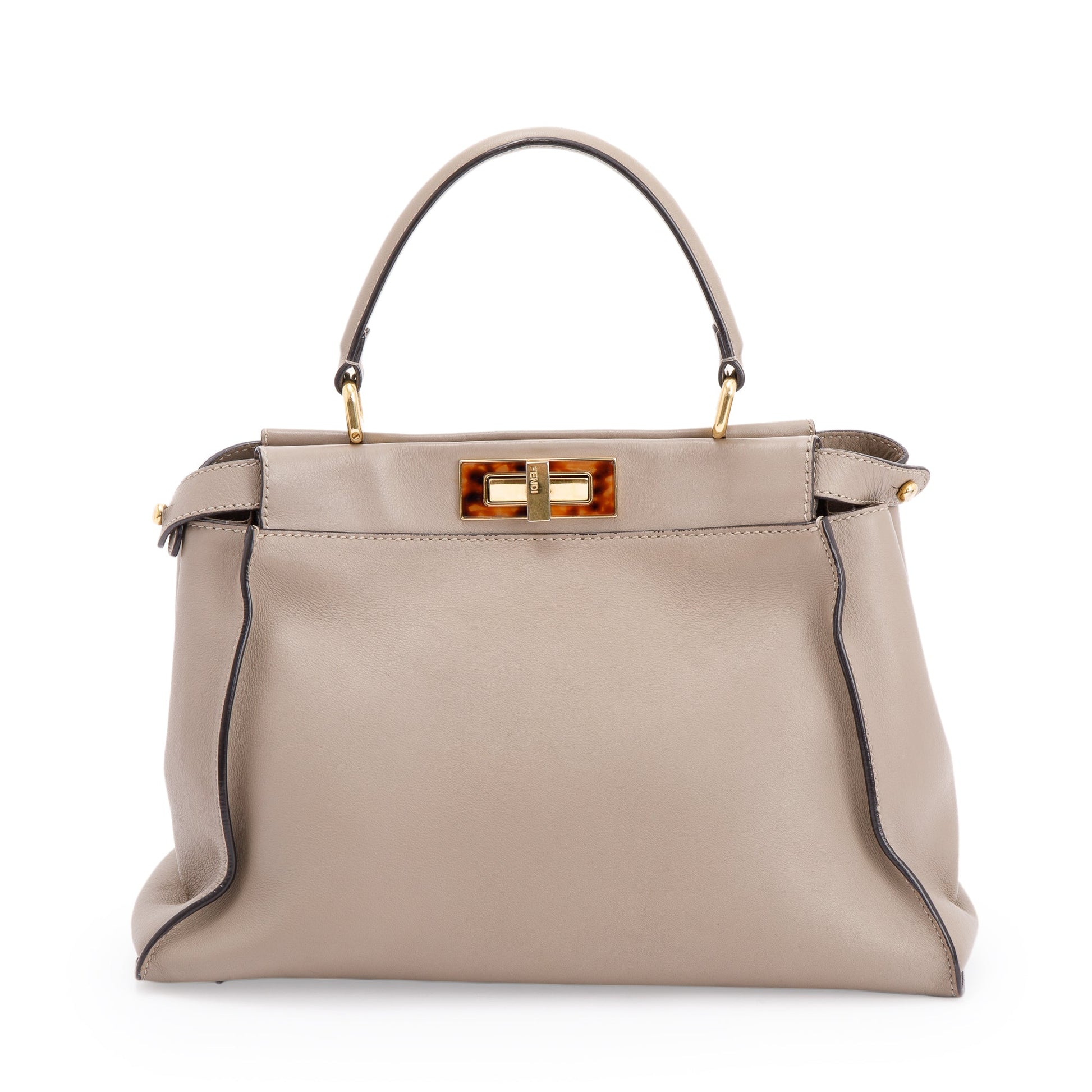 Fendi Medium Peekaboo Bag with Tortoise Detail