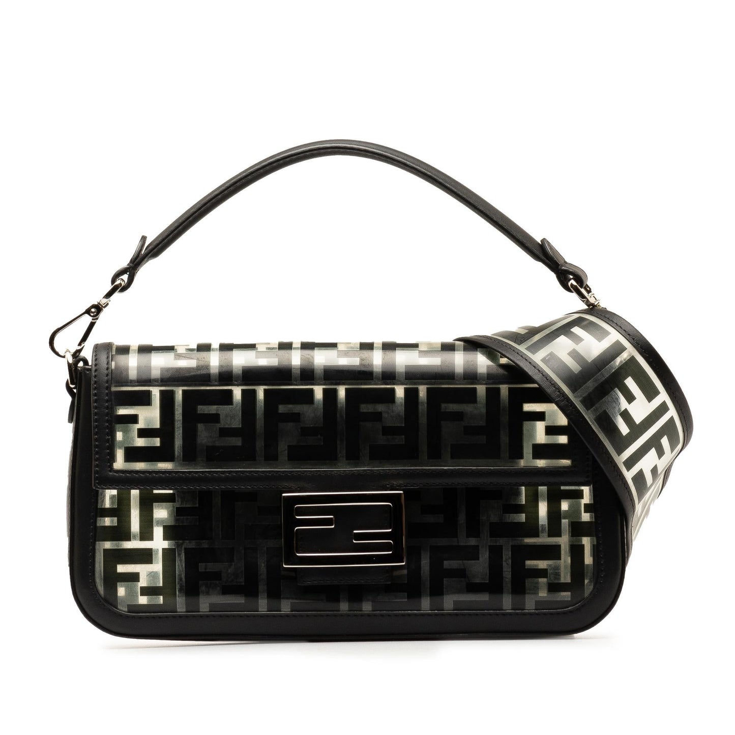 Fendi Medium Zucca PVC Baguette Satchel
