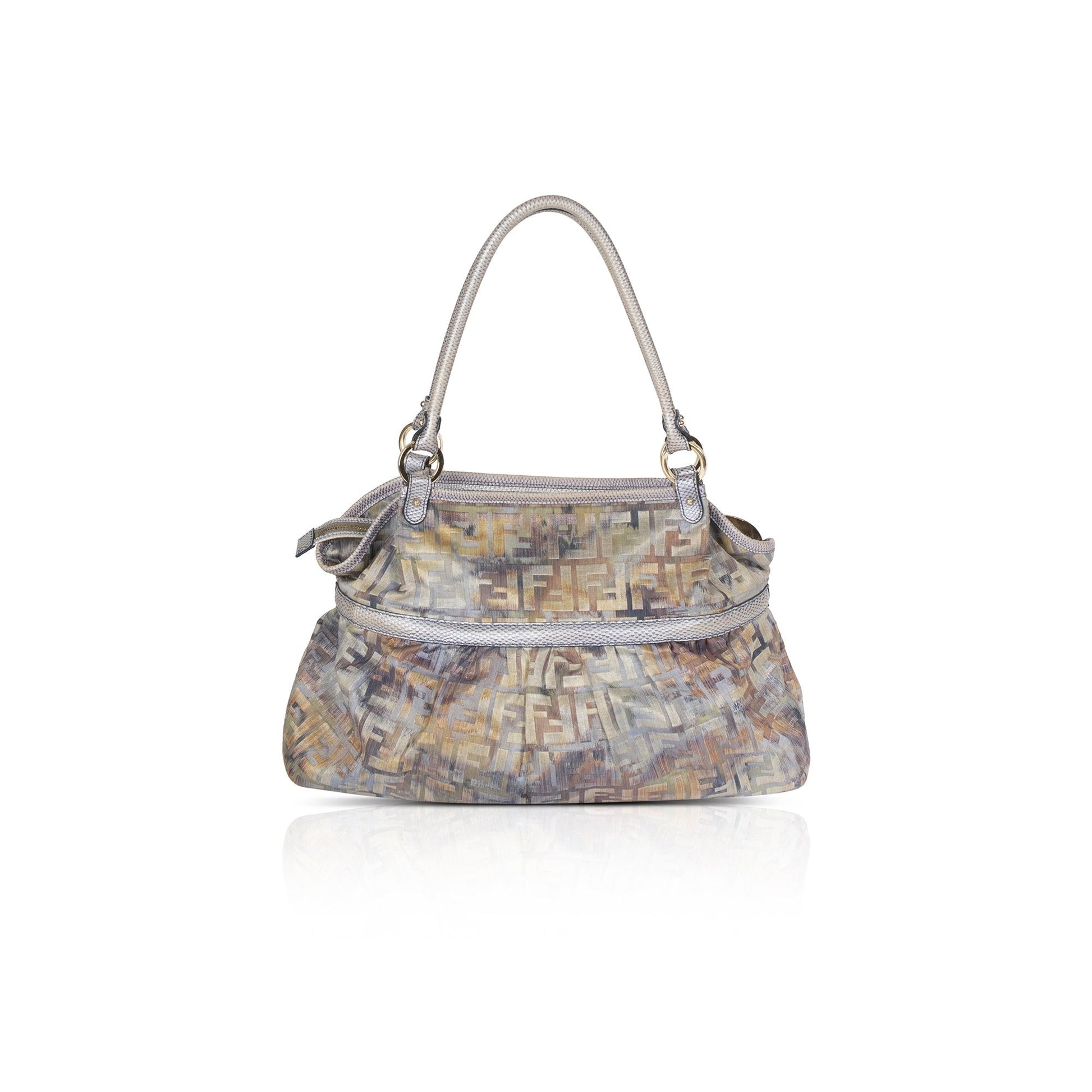 Fendi Metallic Zucca Chef Tote