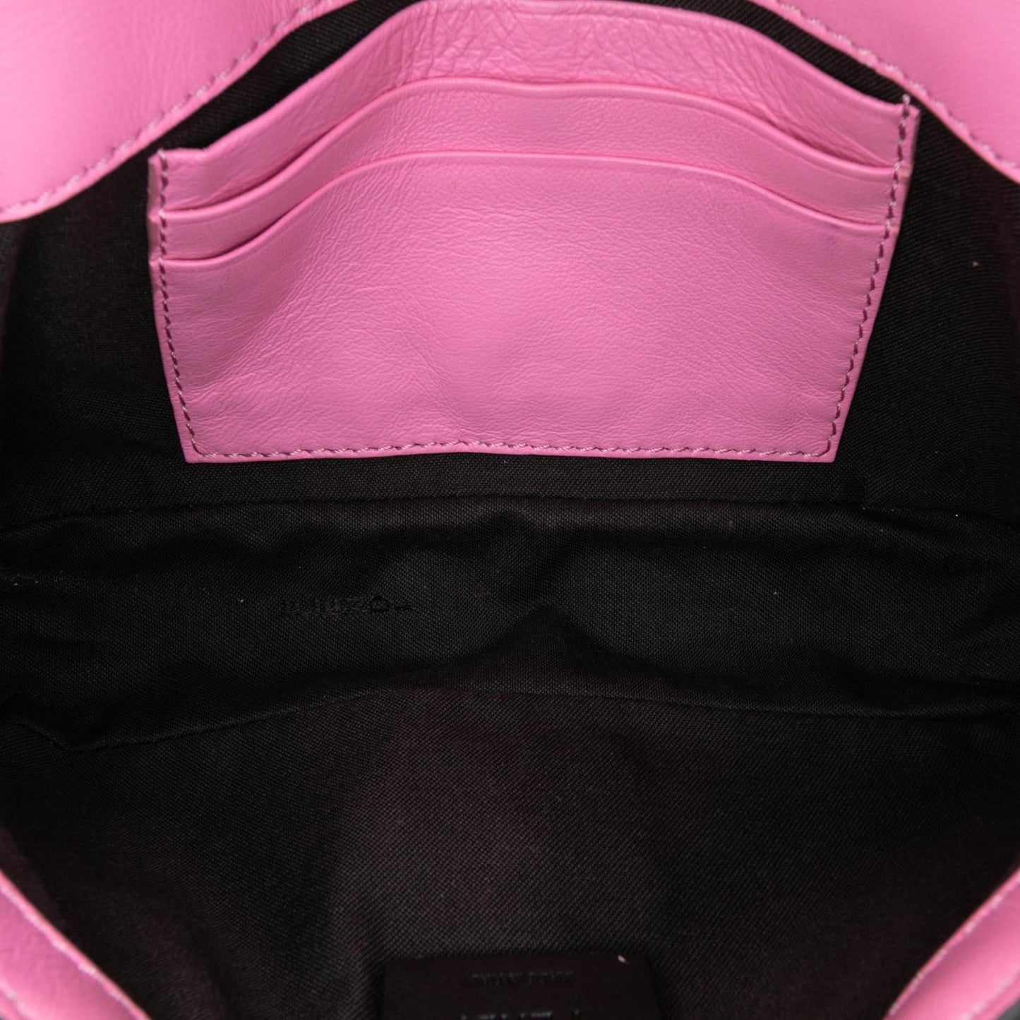 Fendi Mini Zucca Embossed Leather Baguette Satchel