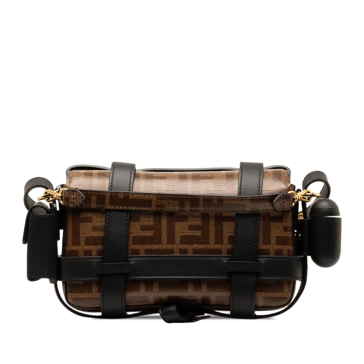 Fendi Mini Zucca Glazed Fabric Cage Baguette (SHG-jAfJja)