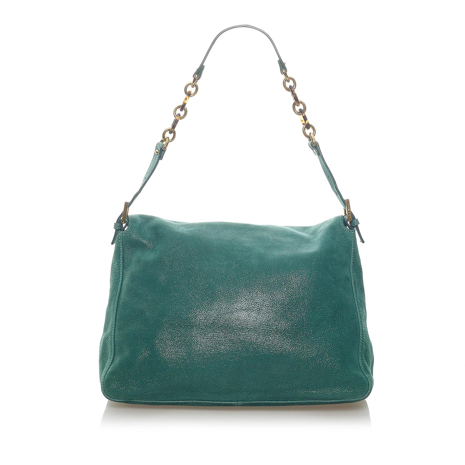 Fendi Nubuck Mamma Forever Shoulder Bag