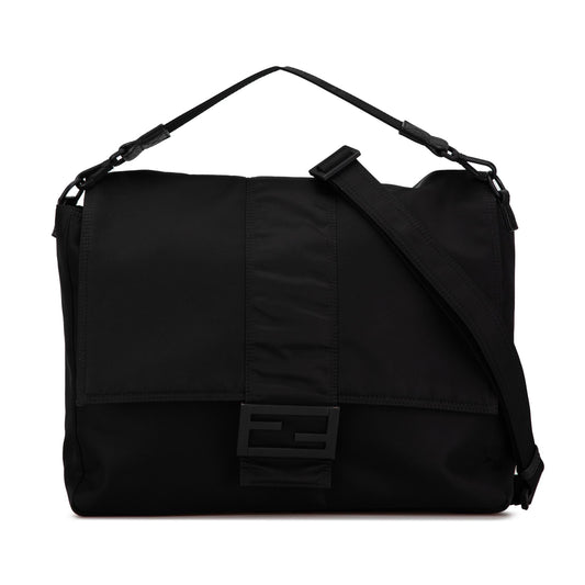 Fendi Nylon Baguette Messenger Bag
