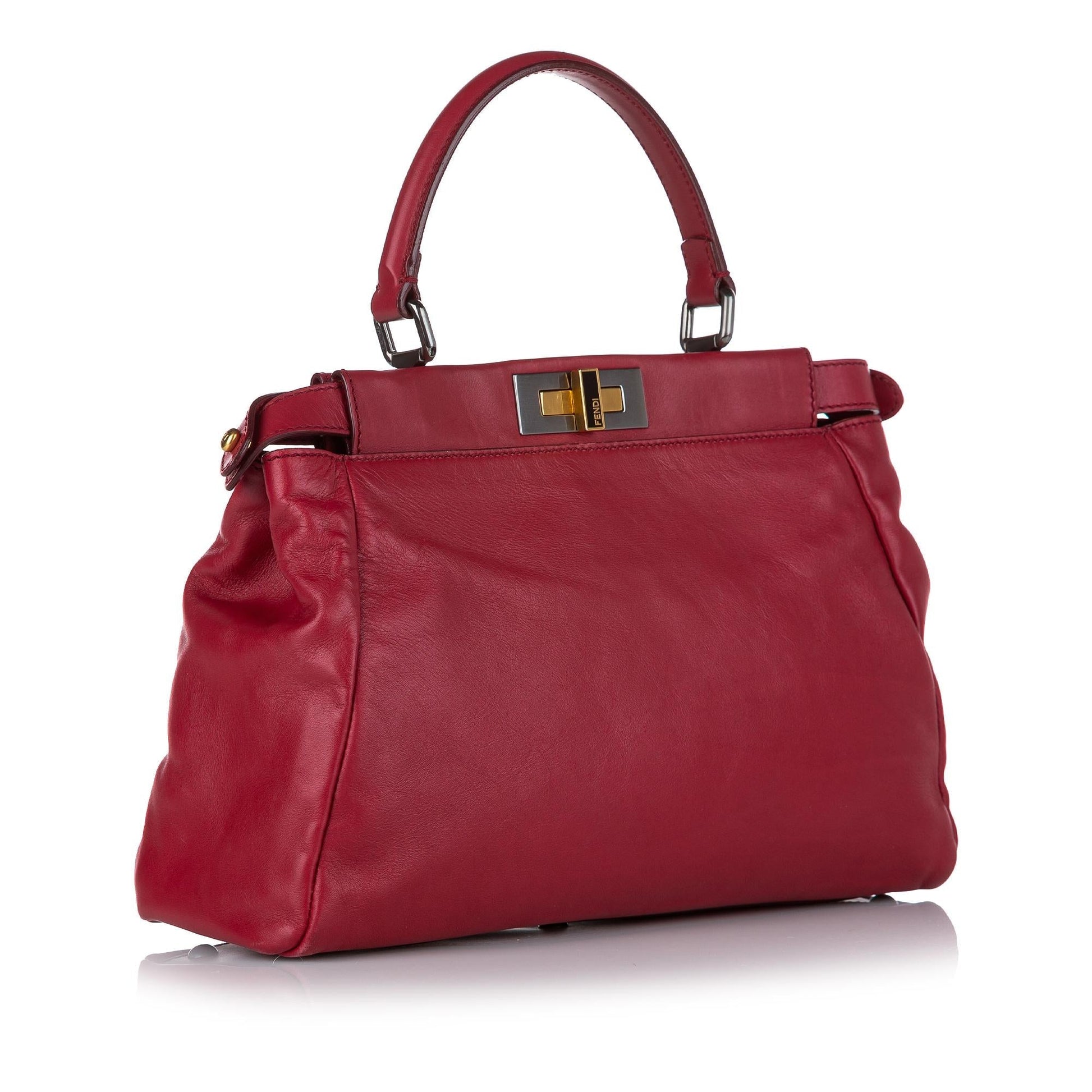 Fendi Peekaboo Leather Satchel