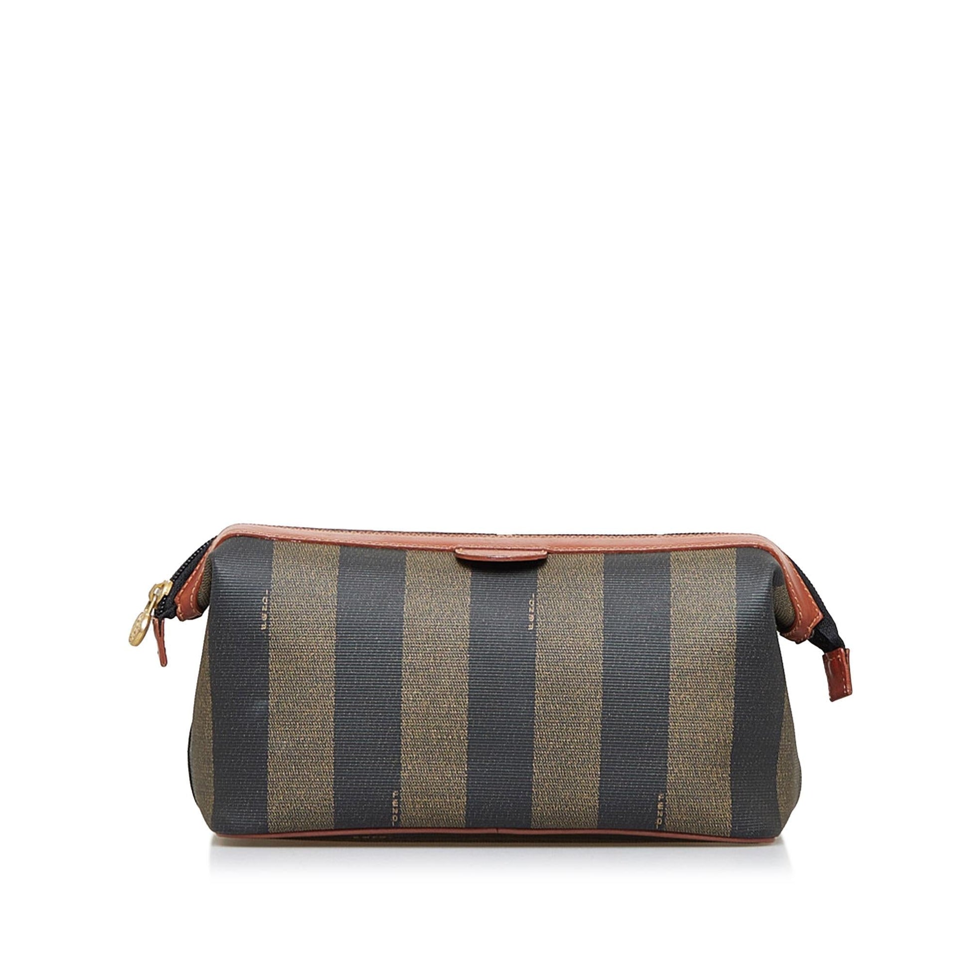 Fendi Pequin Clutch Bag