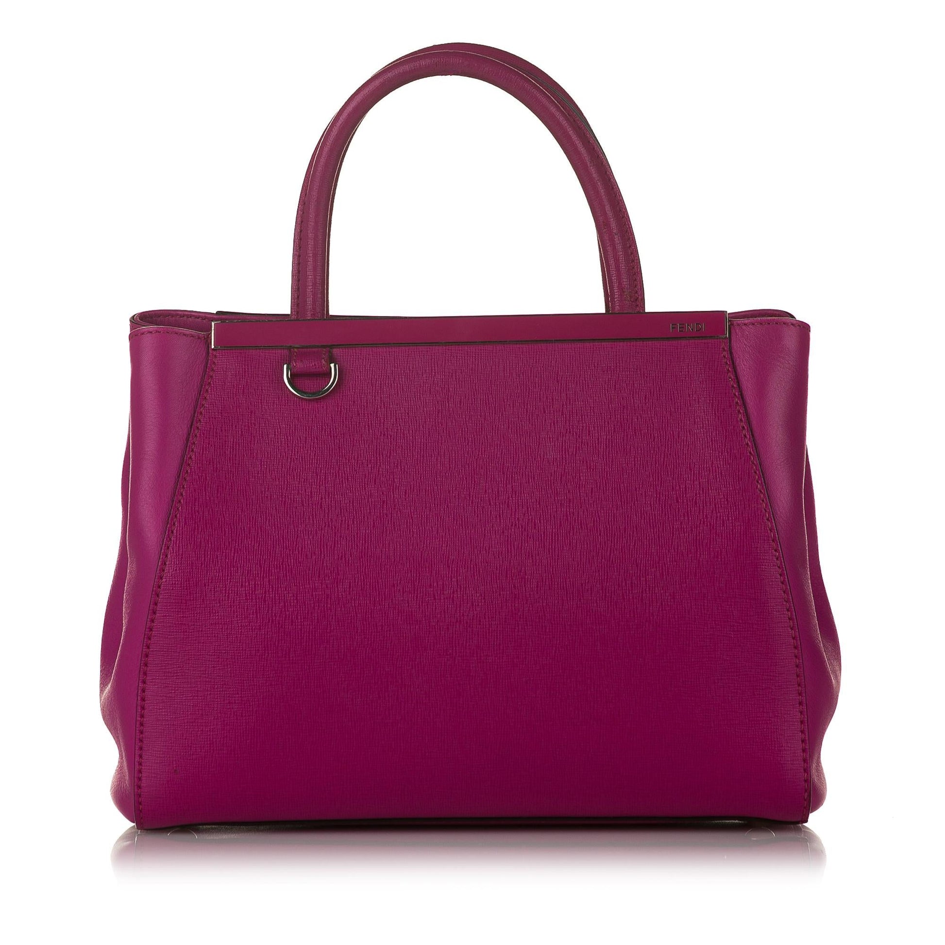 Fendi Petit 2Jours Leather Handbag