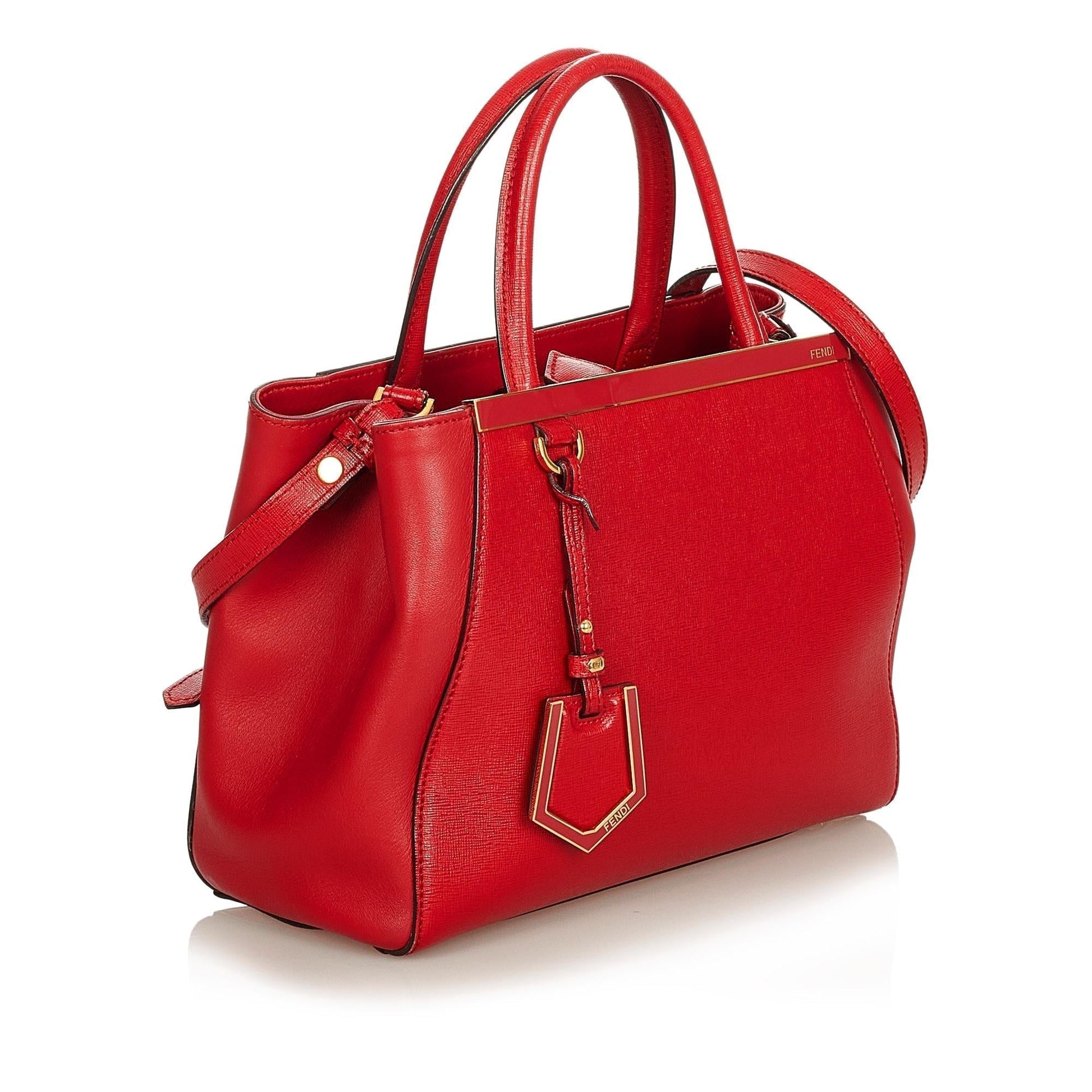 Fendi Petit 2Jours Leather Satchel