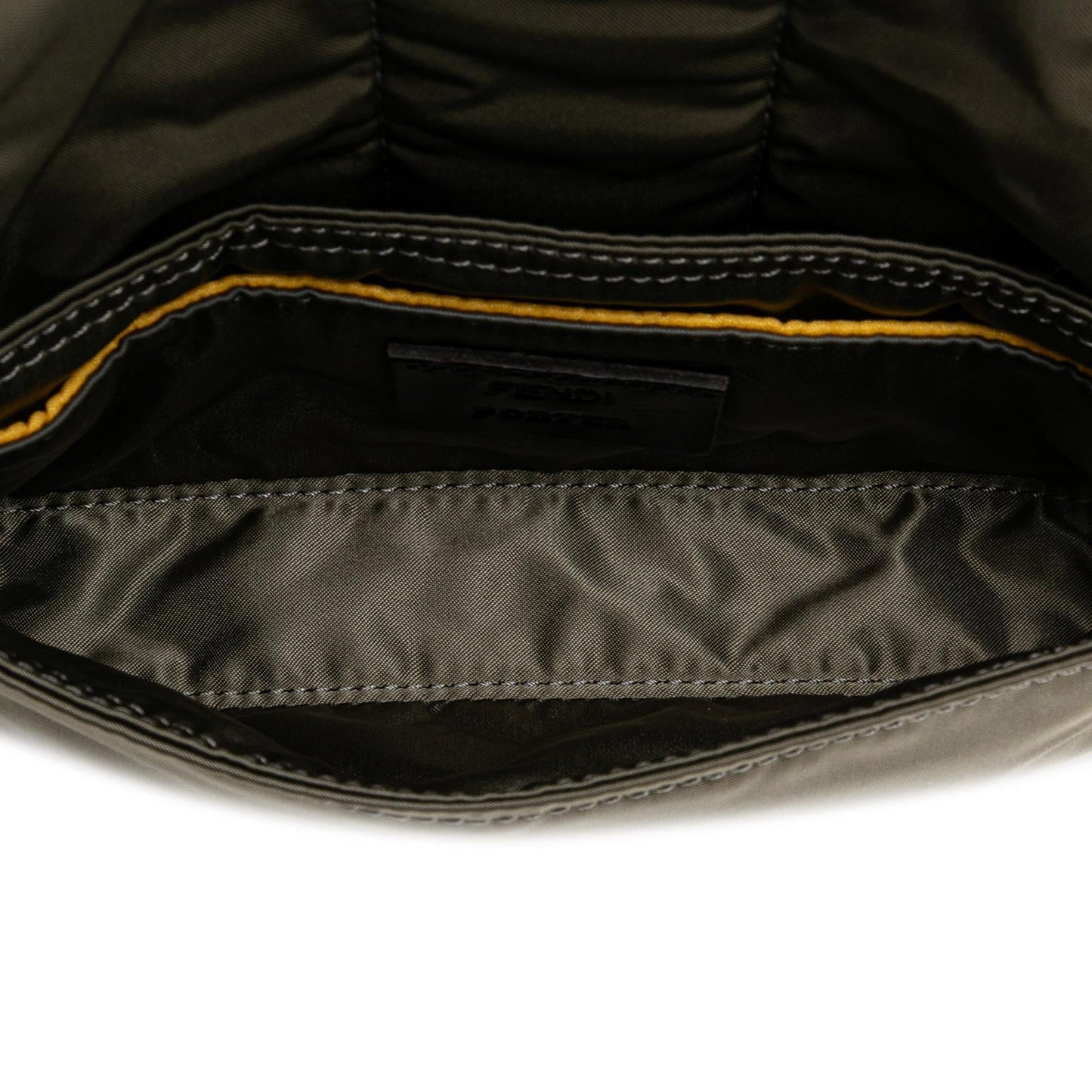 Fendi Large Econyl Nylon Baguette Satchel