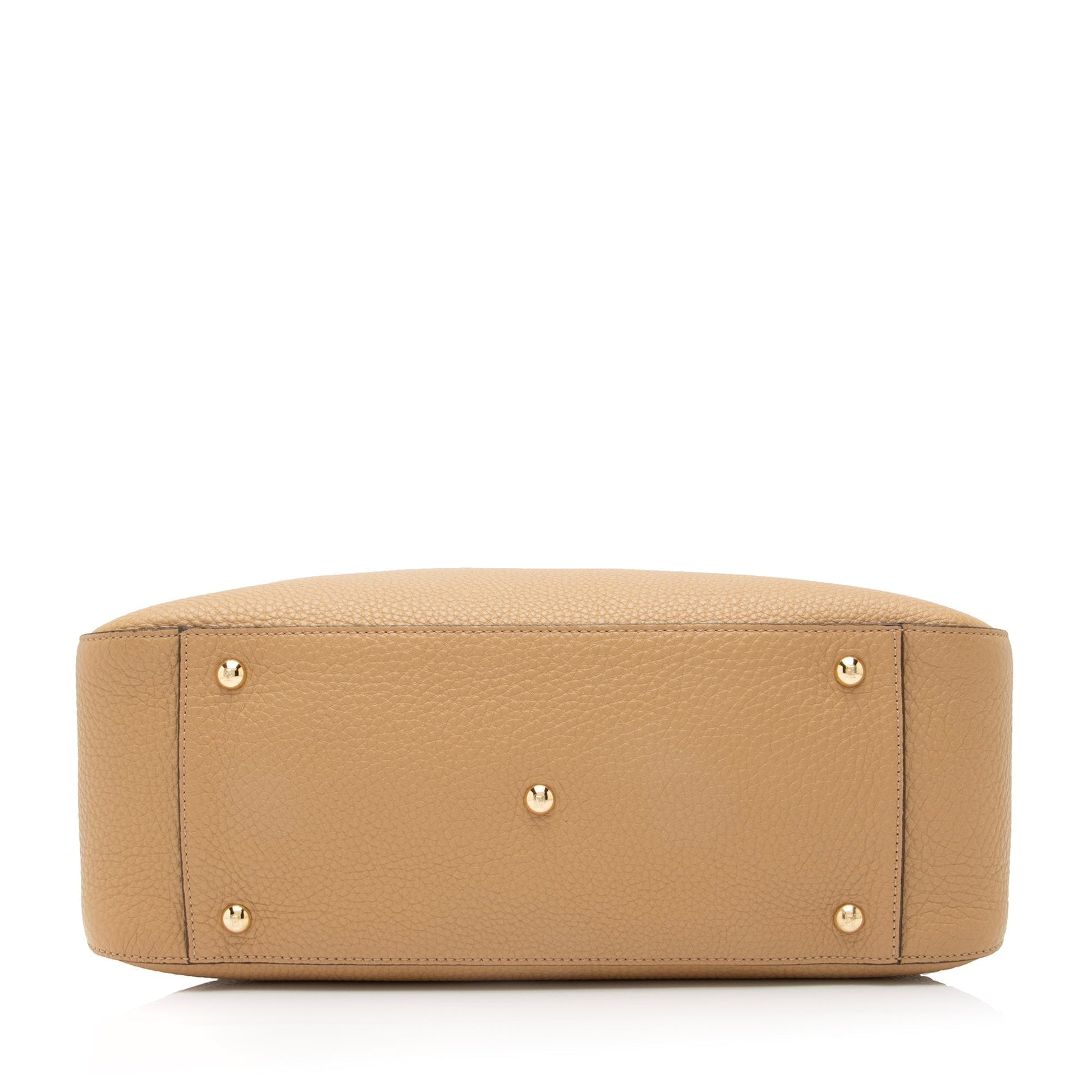 Fendi Calfskin Romano Selleria FF Handle Medium Tote