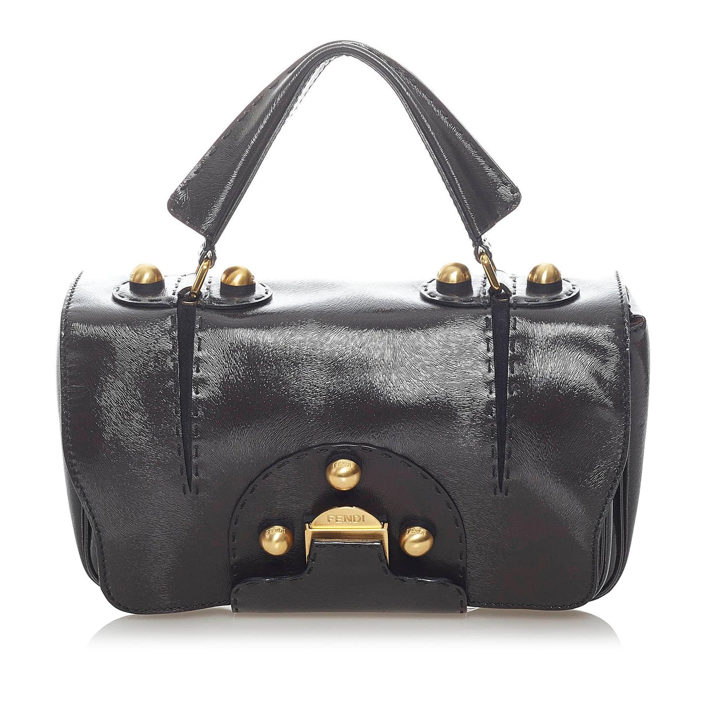 Fendi Secret Leather Satchel