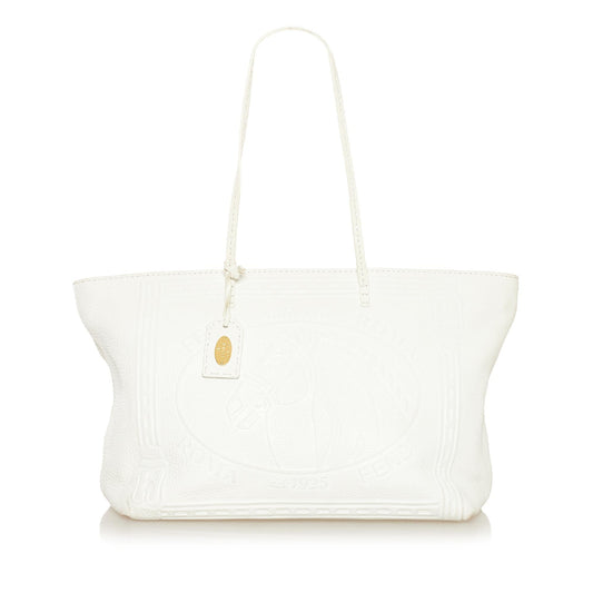 Fendi Selleria Embossed Leather Tote Bag (SHG-34464)