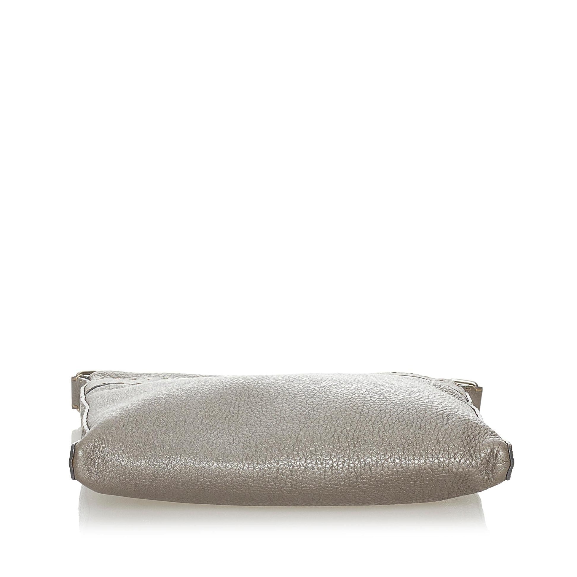 Fendi Selleria Leather Crossbody Bag