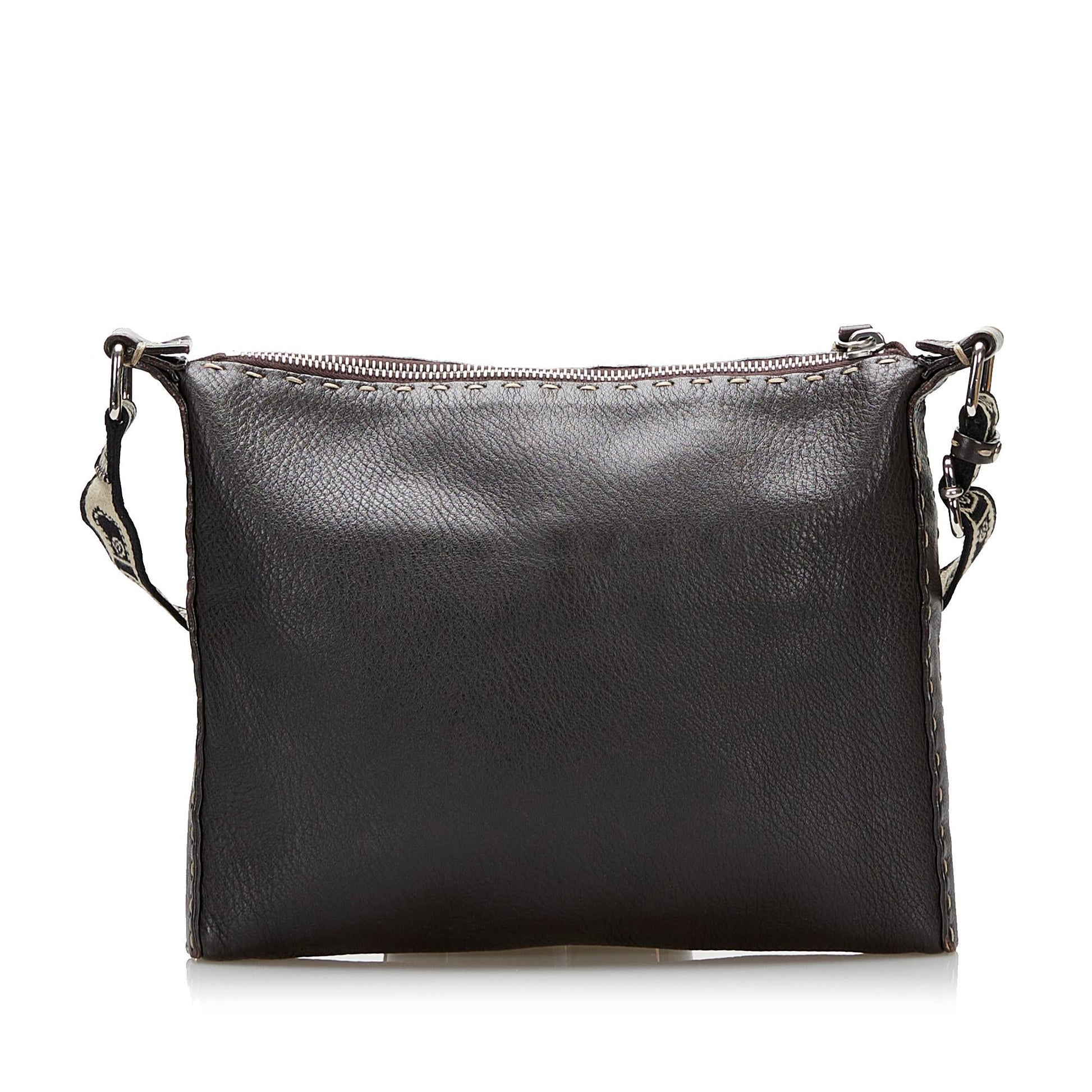 Fendi Selleria Leather Crossbody Bag