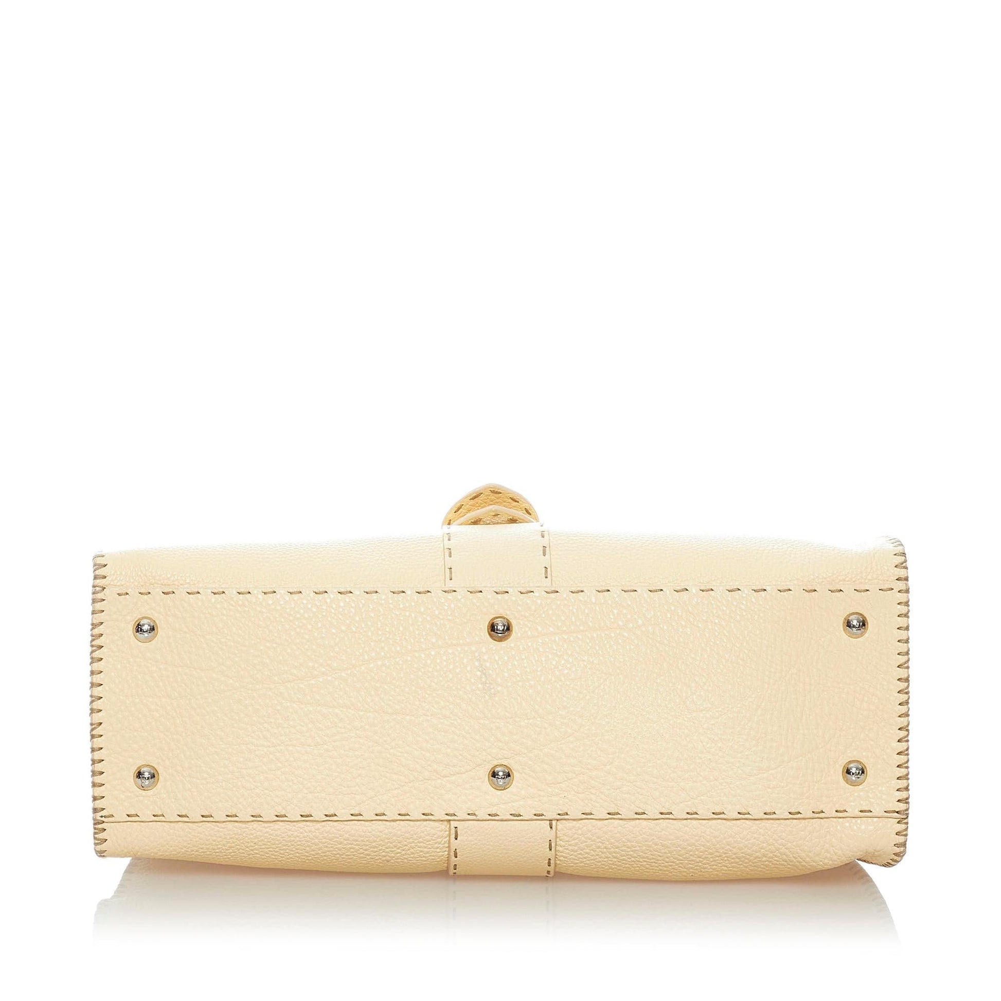 Fendi Selleria Sporty Leather Shoulder Bag