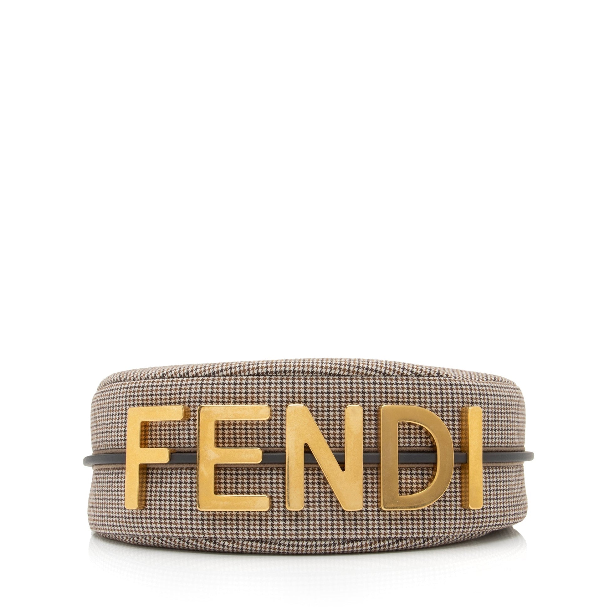 Fendi Fabric Small Fendigraphy Charm Hobo