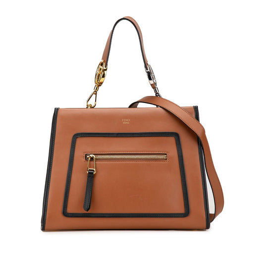 Fendi Small Leather Runaway Satchel