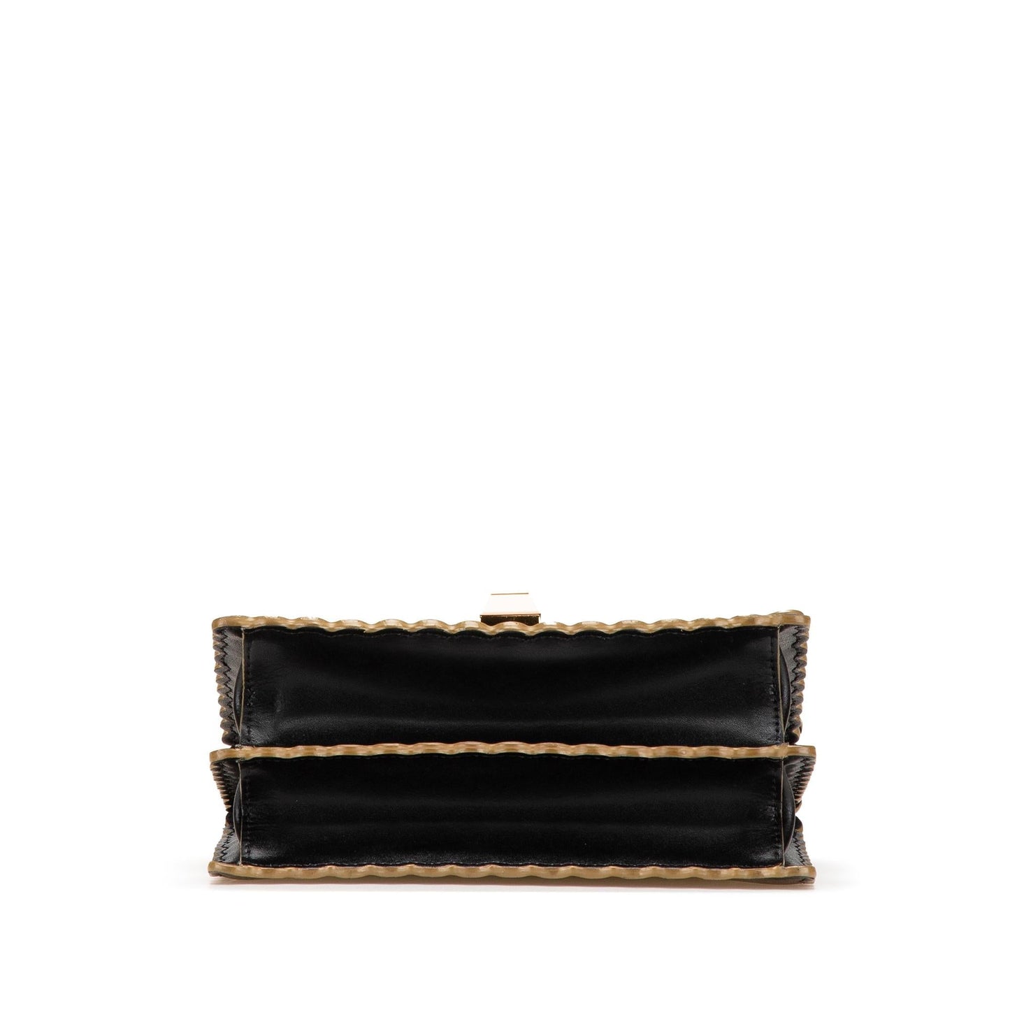 Fendi Small Scalloped Leather Kan I Crossbody