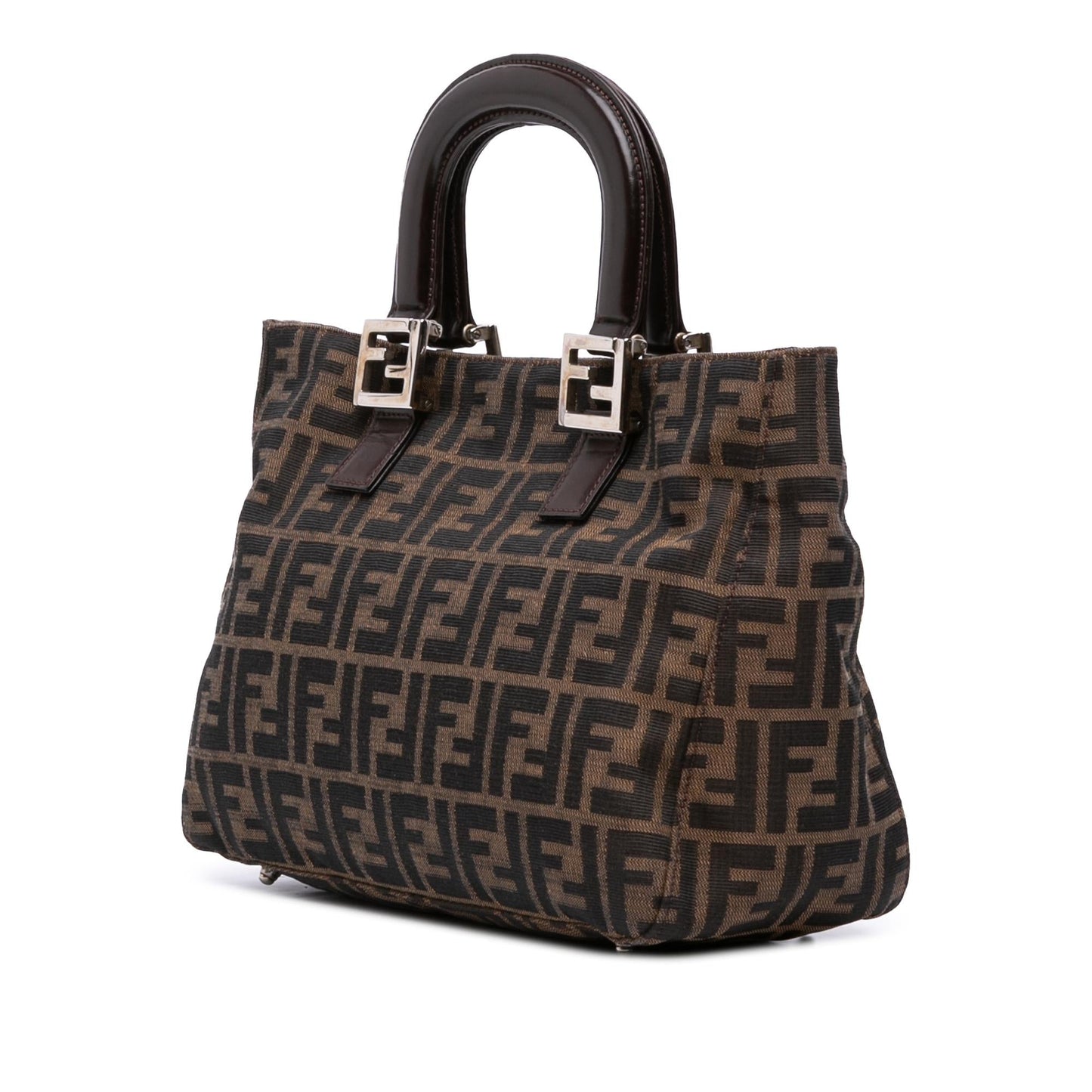 Fendi Small Zucca Canvas Twins Tote