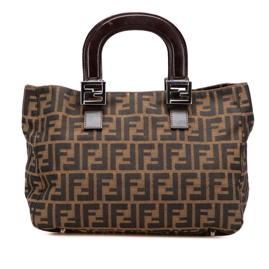 Fendi Small Zucca Canvas Twins Tote