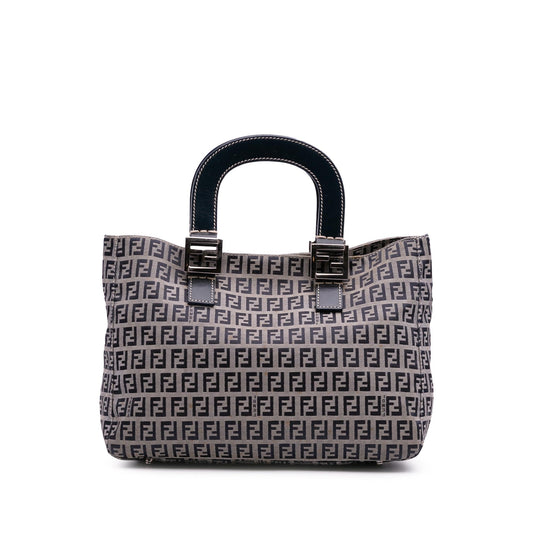 Fendi Small Zucchino Canvas Twins Tote