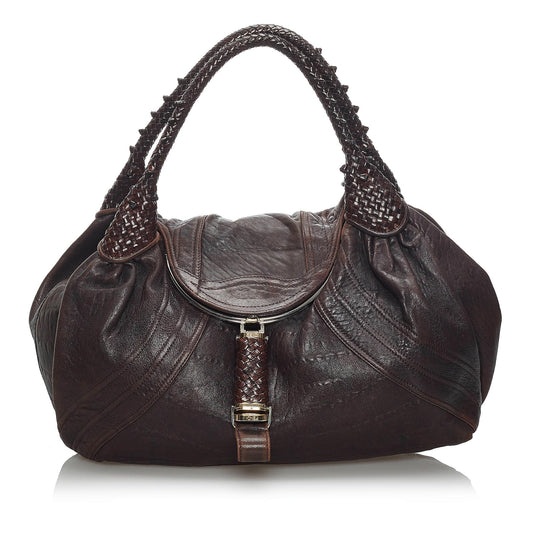 Fendi Spy Leather Handbag