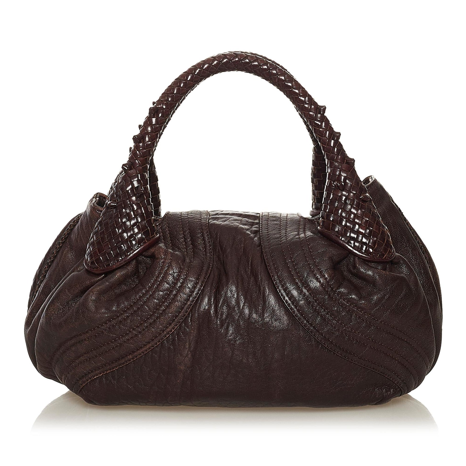 Fendi Spy Leather Handbag