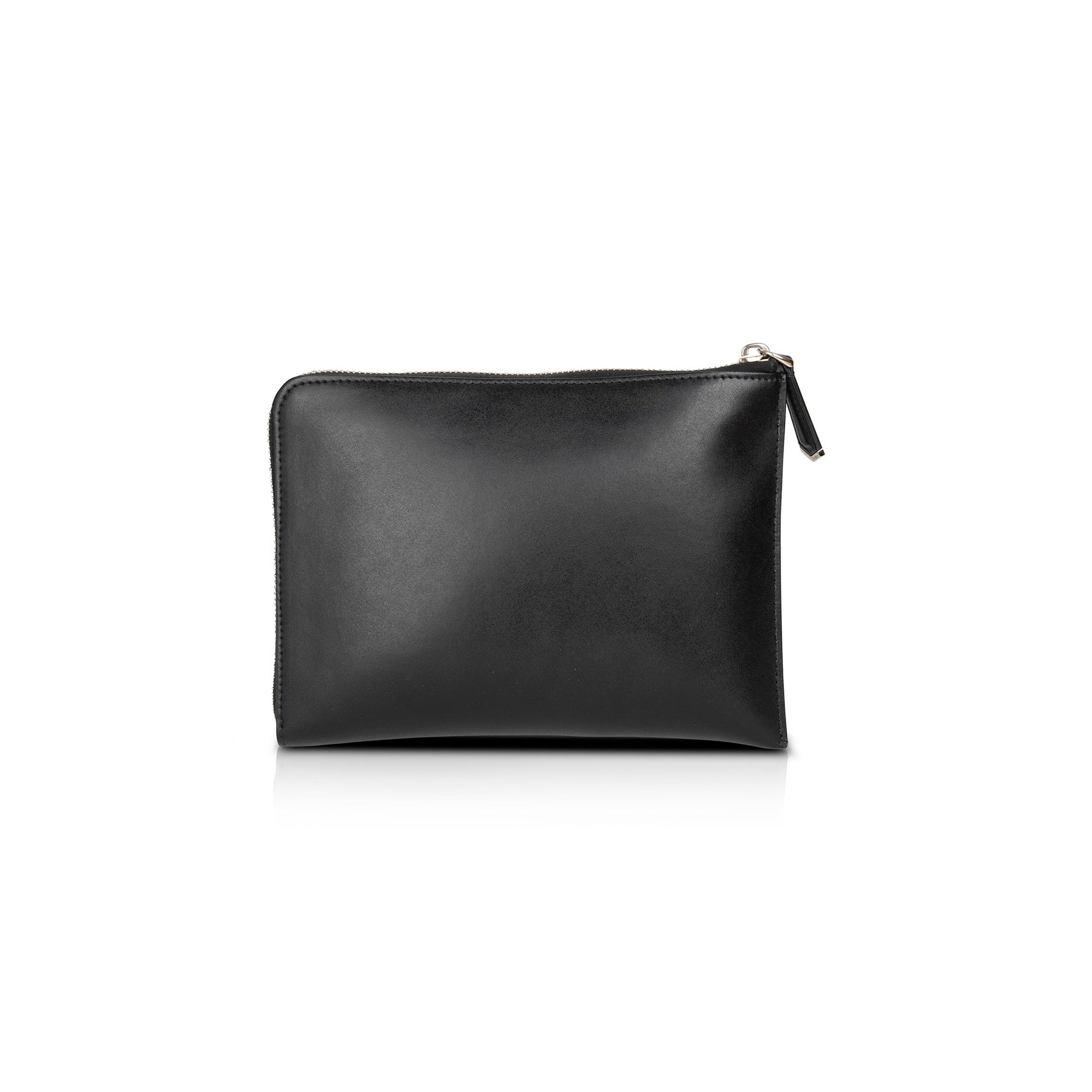 Fendi Studded Heart Zip Around Clutch