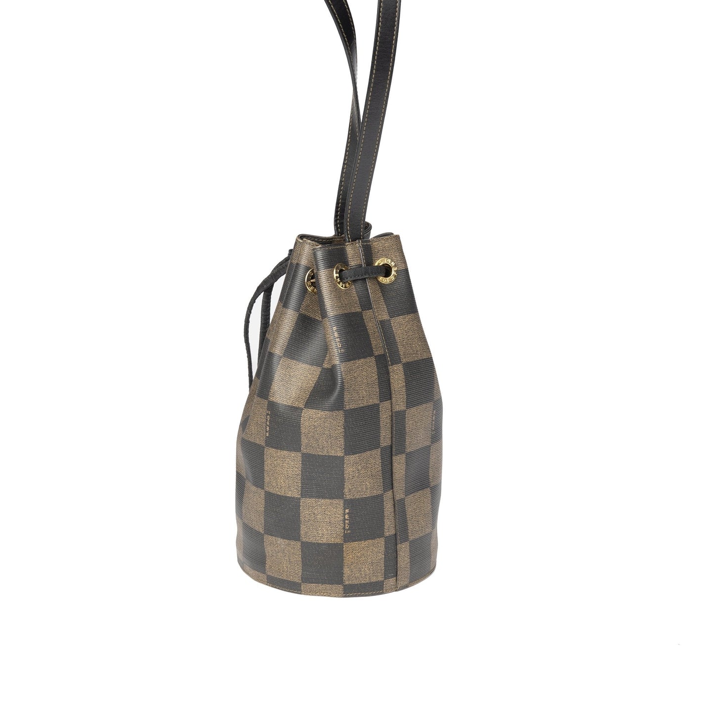 Fendi Checkered Bucket Bag