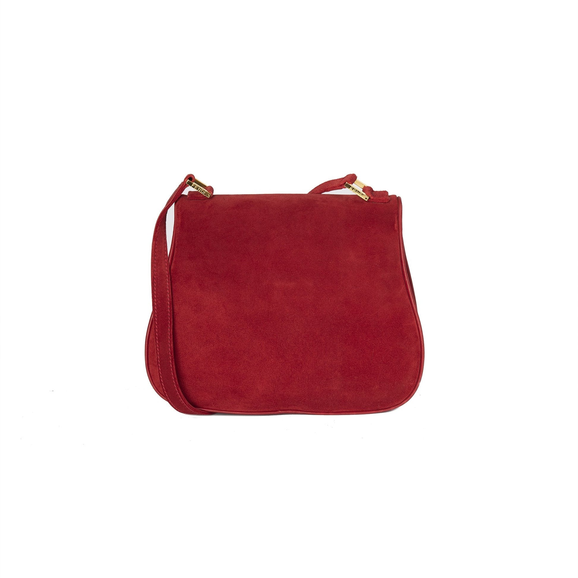 Fendi Suede Crossbody Bag