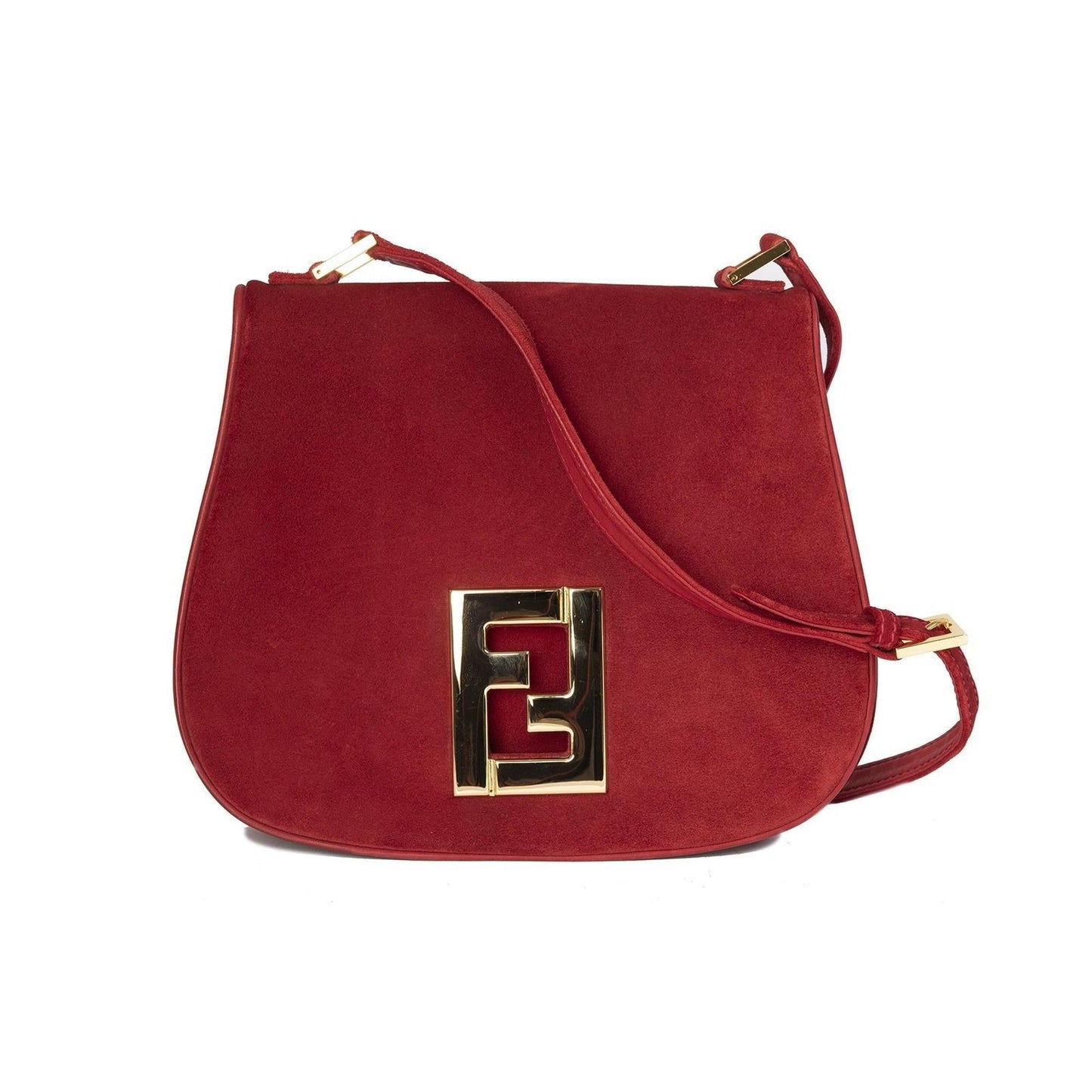 Fendi Suede Crossbody Bag