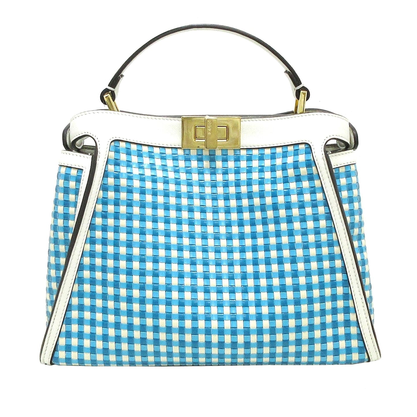 Fendi Woven Peekaboo Satchel