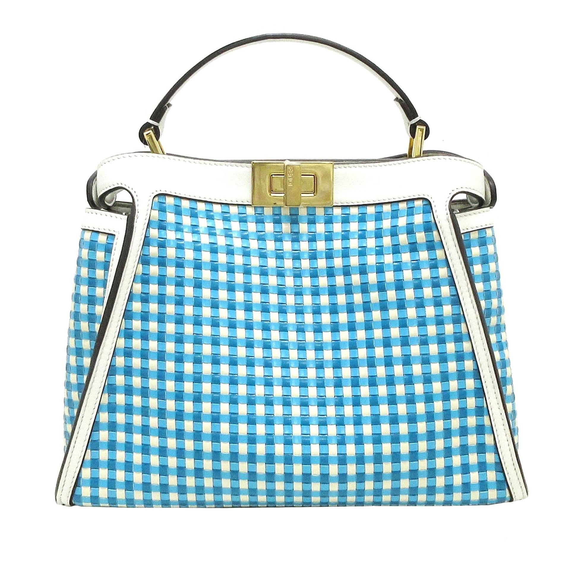 Fendi Woven Peekaboo Satchel