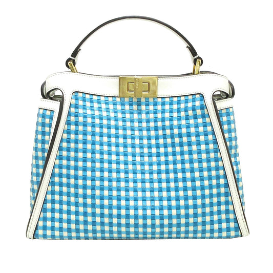 Fendi Woven Peekaboo Satchel
