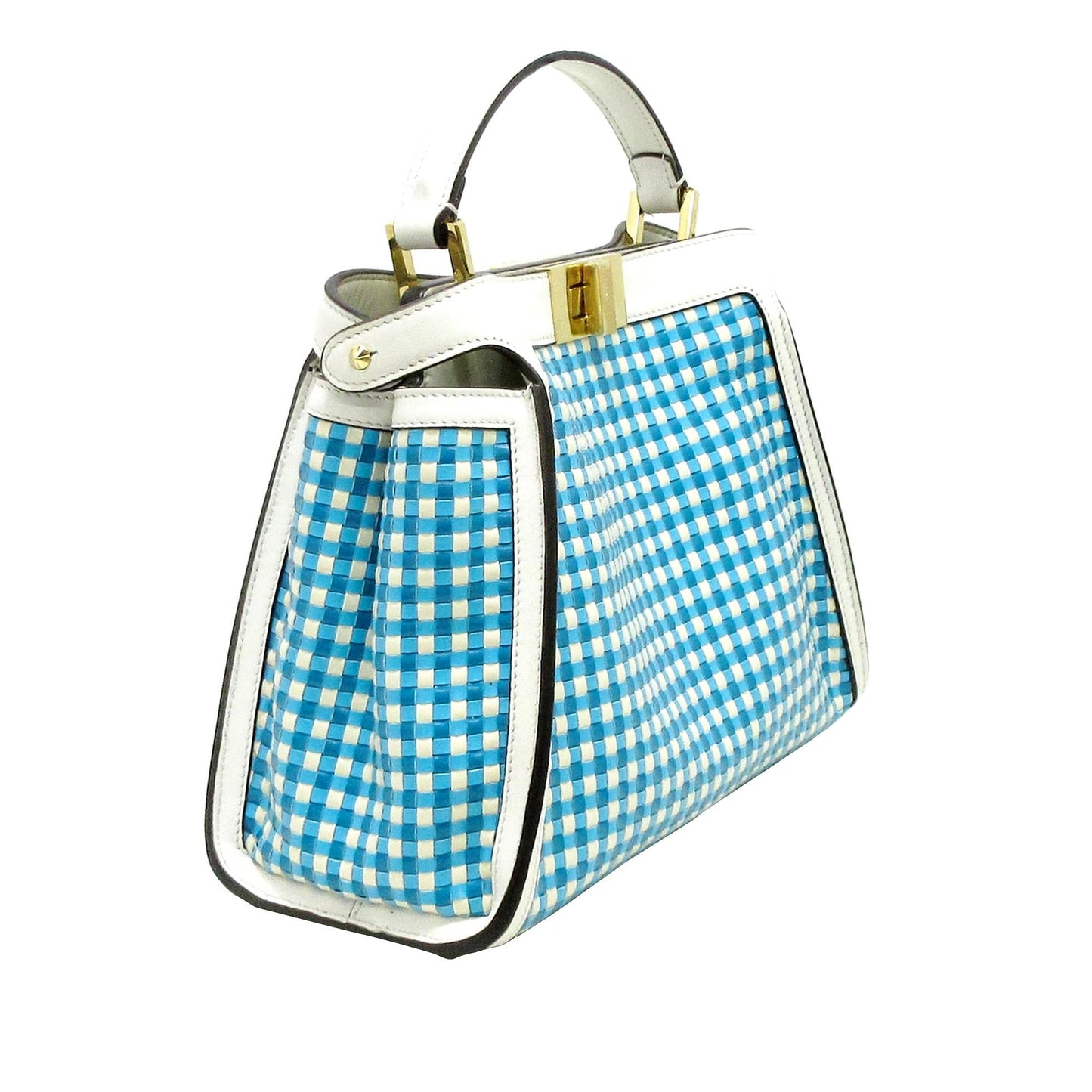 Fendi Woven Peekaboo Satchel