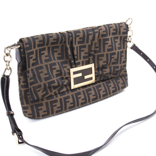 Fendi Zucca Canvas Cross Body Bag