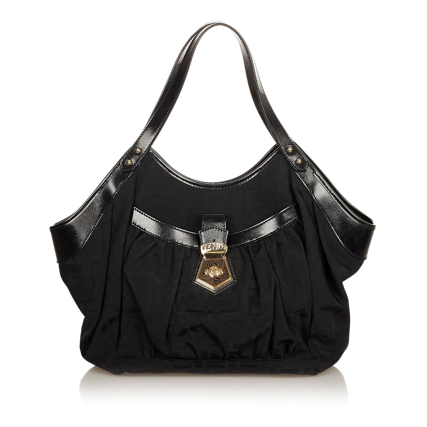 Fendi Zucca Canvas Shoulder Bag