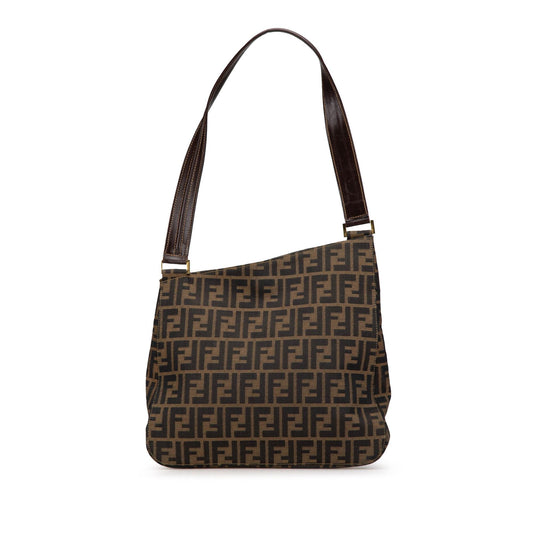 Fendi Zucca Canvas Shoulder Bag