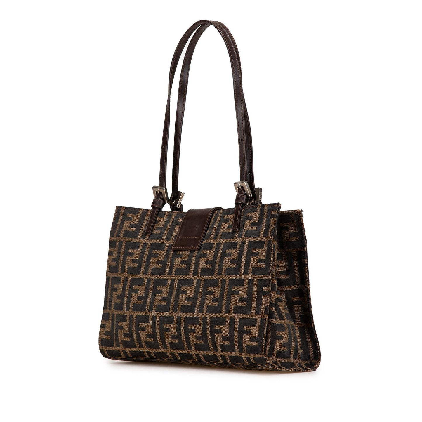 Fendi Zucca Canvas Shoulder Bag