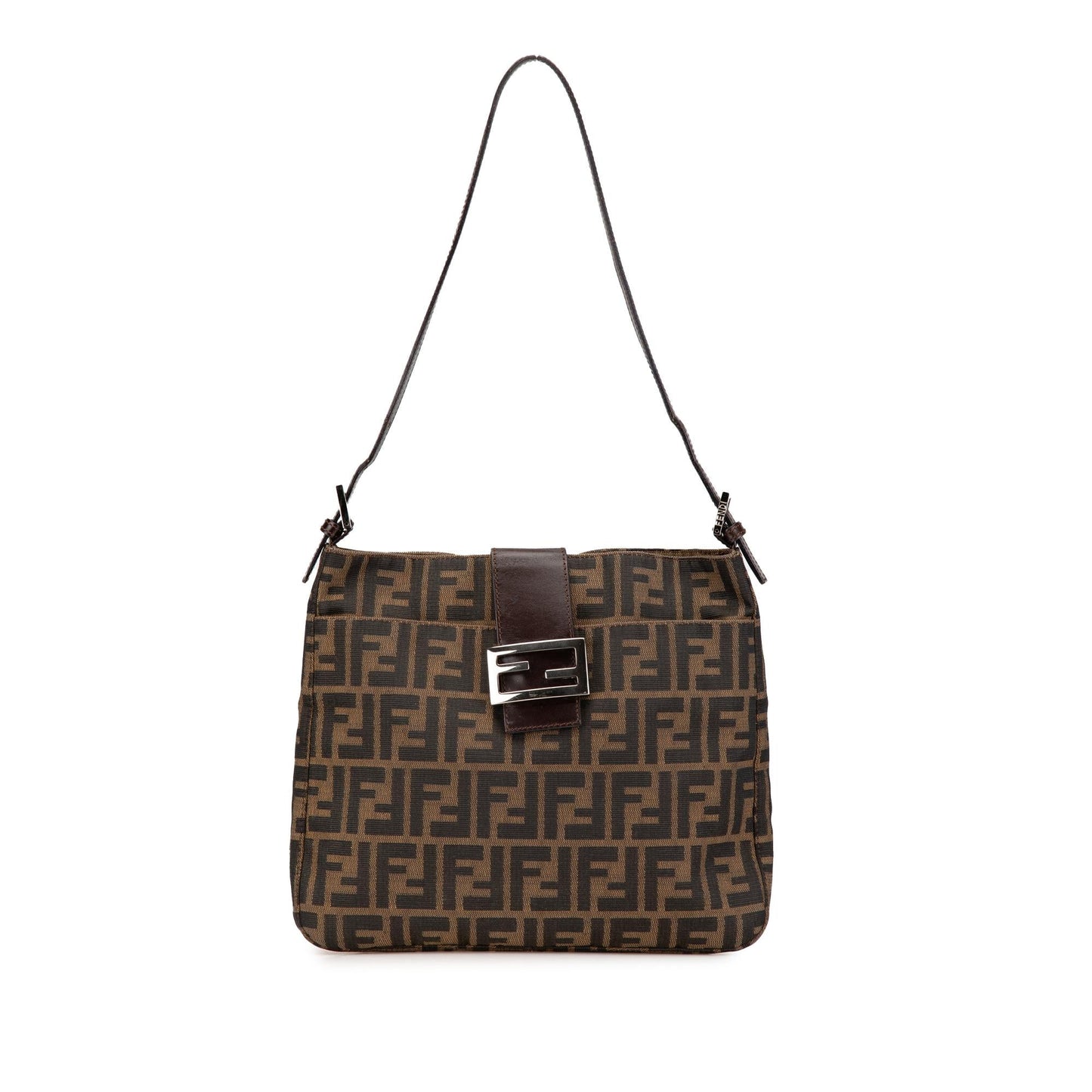 Fendi Zucca Canvas Shoulder Bag