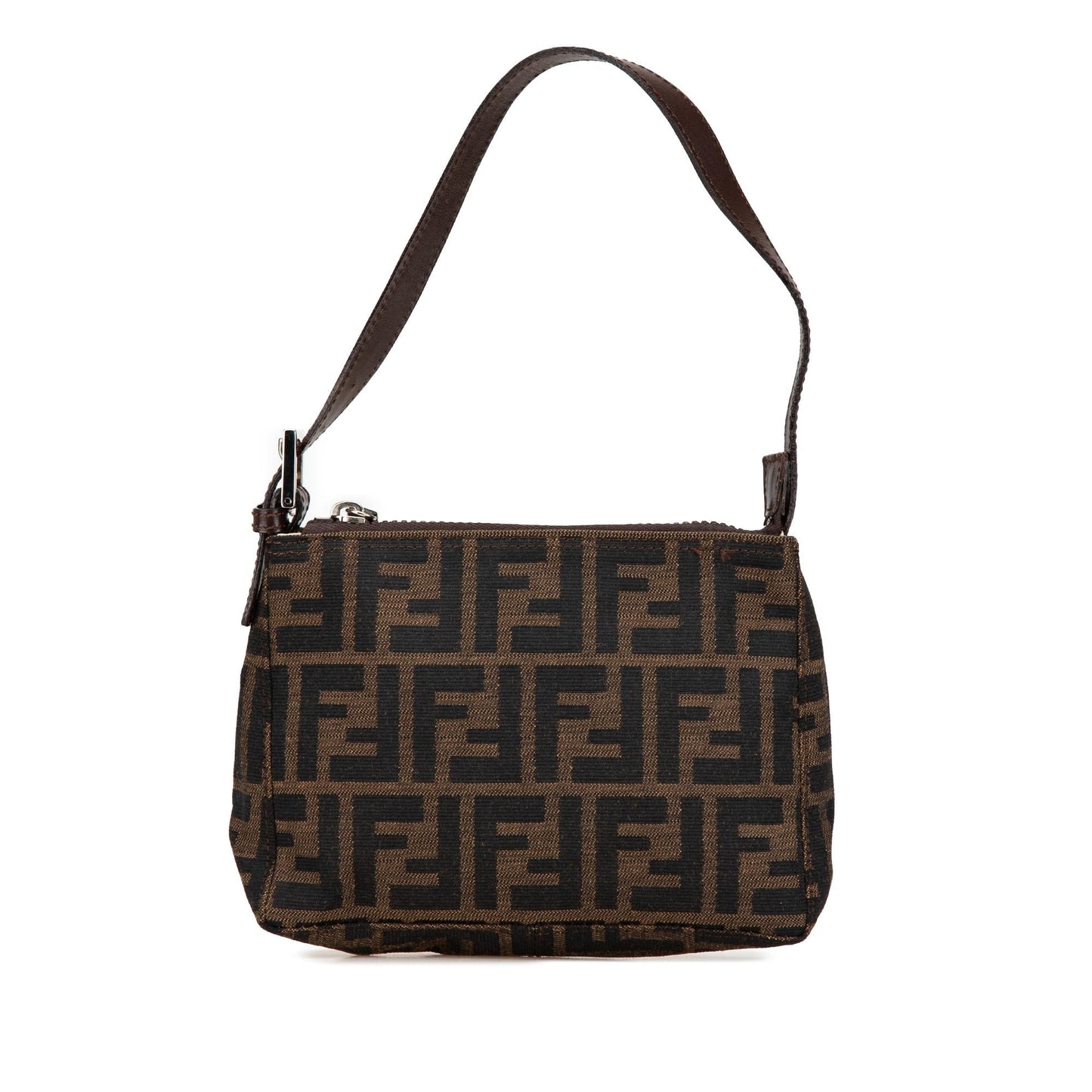 Fendi Zucca Canvas Shoulder Bag