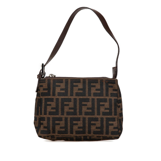 Fendi Zucca Canvas Shoulder Bag