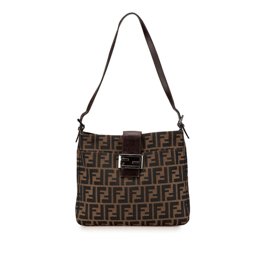 Fendi Zucca Canvas Shoulder Bag