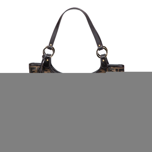 Fendi Zucca Canvas Shoulder Bag