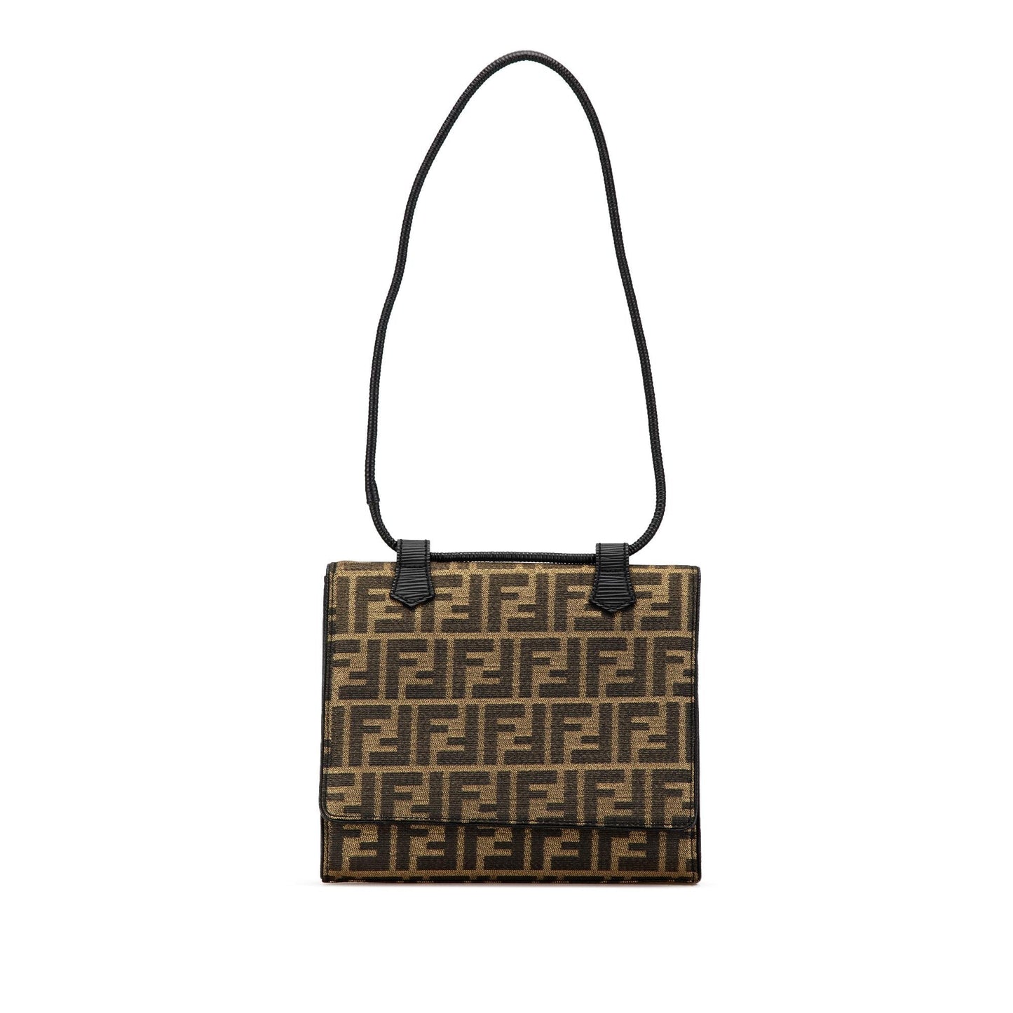 Fendi Zucca Canvas Shoulder Bag
