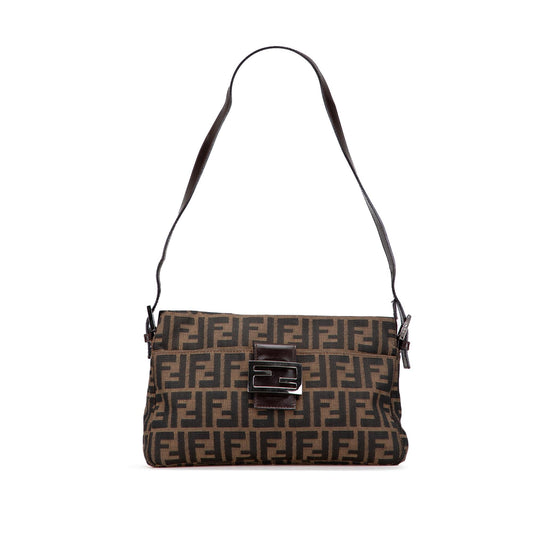 Fendi Zucca Canvas Shoulder Bag