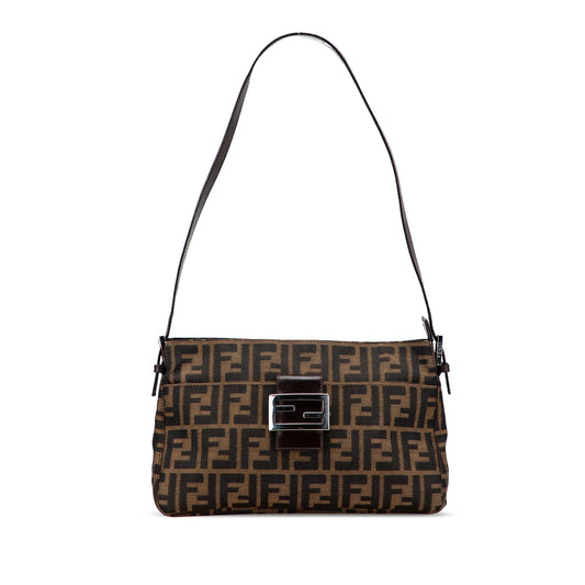 Fendi Zucca Canvas Shoulder Bag