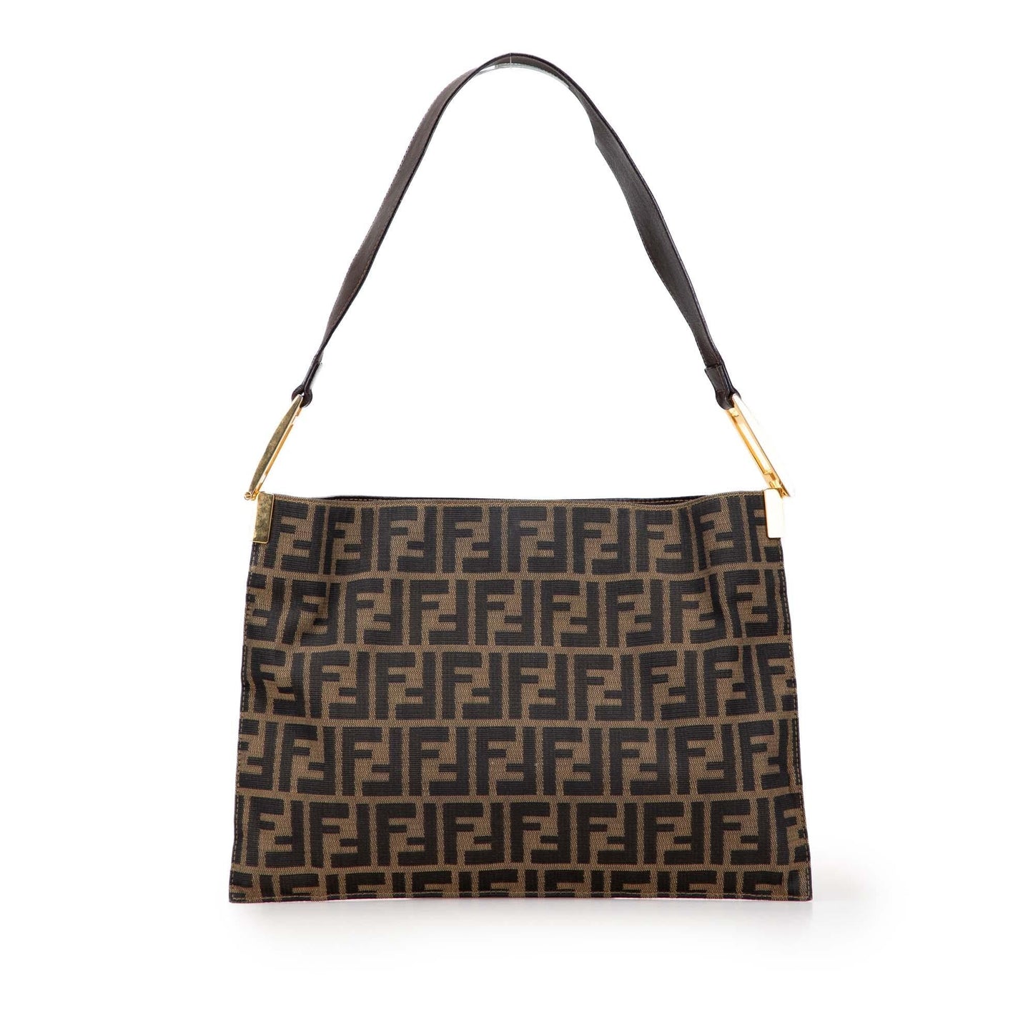 Fendi Zucca Canvas Shoulder Bag