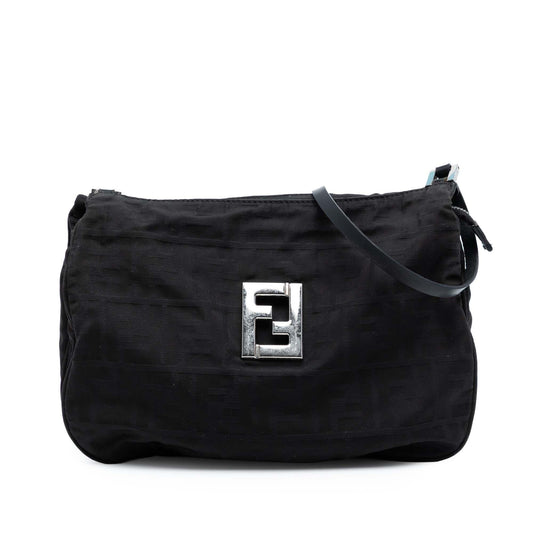 Fendi Zucca Canvas Shoulder Bag